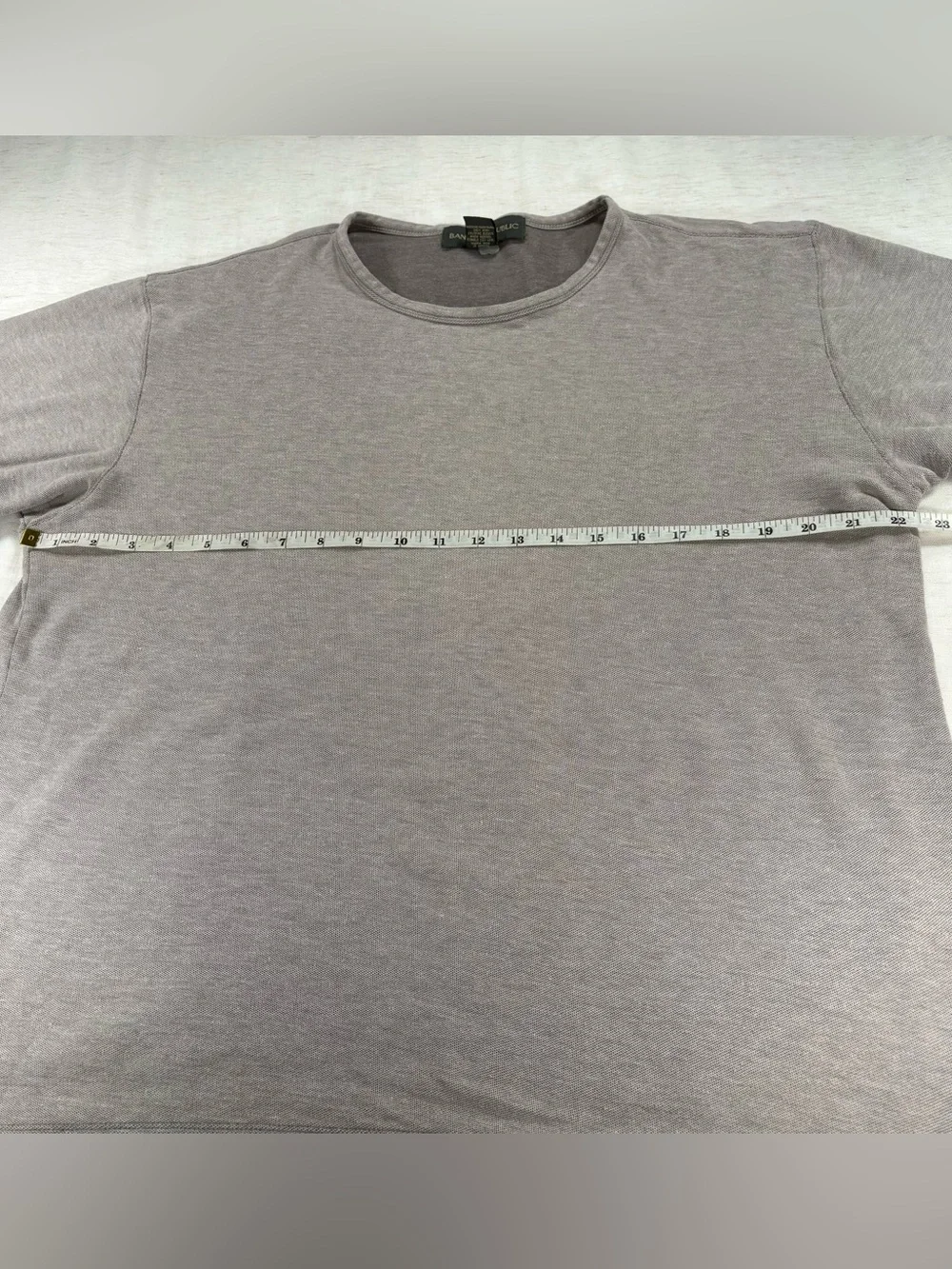 Banana Republic Men's Crew Neck Short Sleeve Shirt - Brown